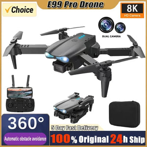 Nouveau E99 PRO Drones GPS Profesional 8K avec caméra HD FPV 5G Wifi Brushless Moteur Pliable RC Quadricoptère Évitement d’obstacles Dron