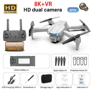 Nouveau E99 PRO Drones GPS Profesional 8K avec caméra HD FPV 5G Wifi Brushless Moteur Pliable RC Quadricoptère Évitement d’obstacles Dron