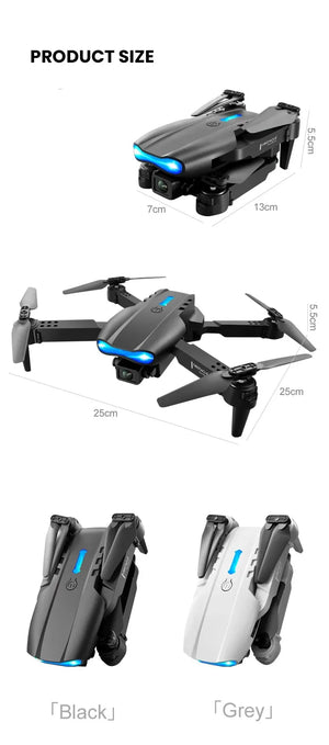 Nouveau E99 PRO Drones GPS Profesional 8K avec caméra HD FPV 5G Wifi Brushless Moteur Pliable RC Quadricoptère Évitement d’obstacles Dron