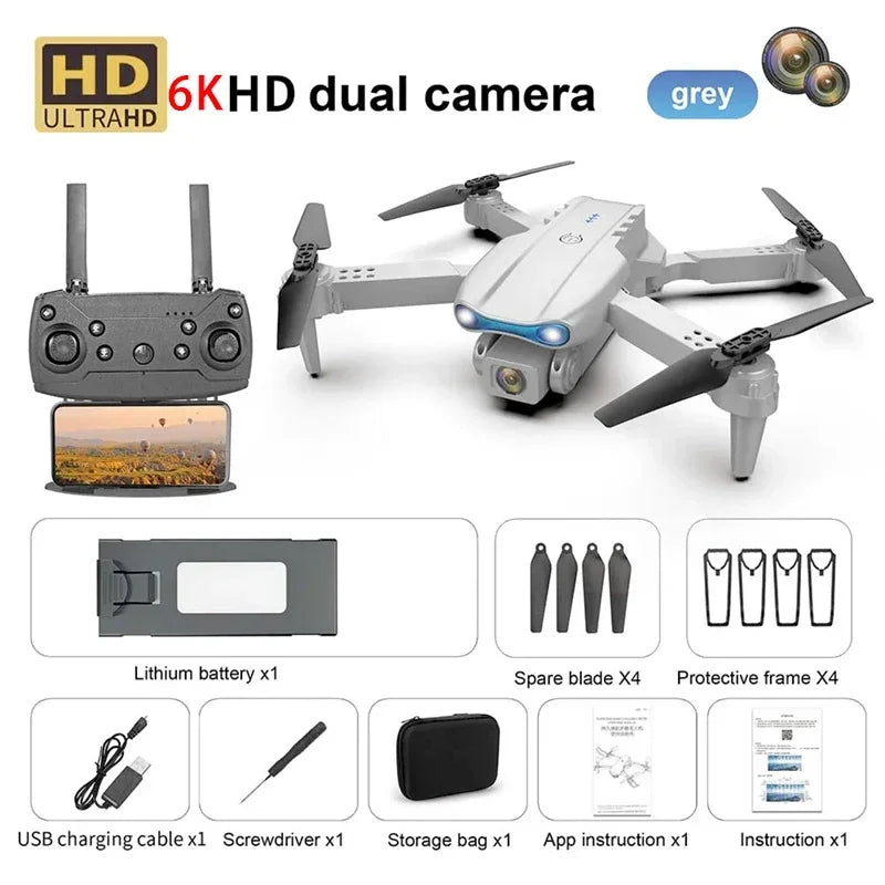 Nouveau E99 PRO Drones GPS Profesional 8K avec caméra HD FPV 5G Wifi Brushless Moteur Pliable RC Quadricoptère Évitement d’obstacles Dron