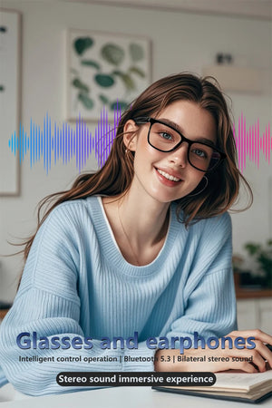 Lunettes intelligentes magnétiques : Lunettes de soleil polarisées filtrant la lumière bleue Lentilles 2 en 1 Audio Micro et haut-parleurs intégrés Assistant tactile et vocal