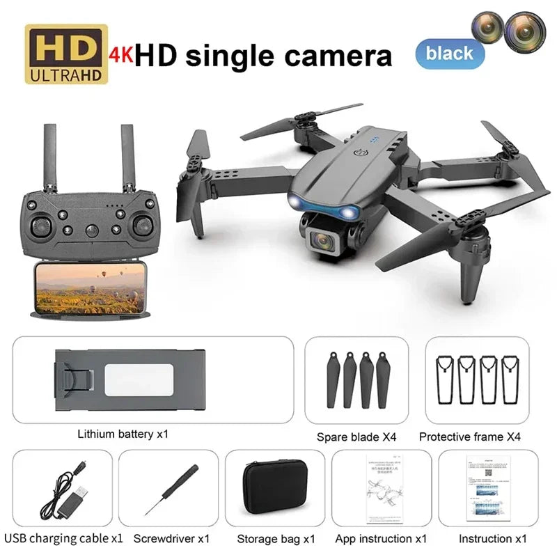 Nouveau E99 PRO Drones GPS Profesional 8K avec caméra HD FPV 5G Wifi Brushless Moteur Pliable RC Quadricoptère Évitement d’obstacles Dron