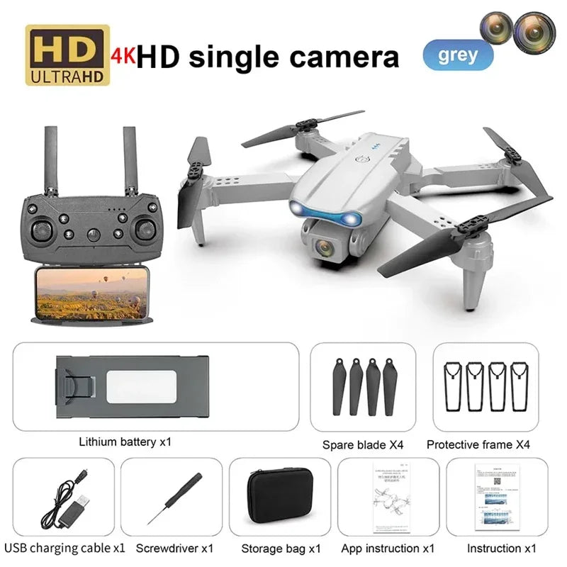 Nouveau E99 PRO Drones GPS Profesional 8K avec caméra HD FPV 5G Wifi Brushless Moteur Pliable RC Quadricoptère Évitement d’obstacles Dron